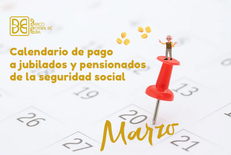 Imagen relacionada con la noticia :Calendario de pago a jubilados y pensionados de la seguridad social